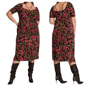 11 Honore Dress Lauryn slinky Midi floral size 1 (US 18-20)